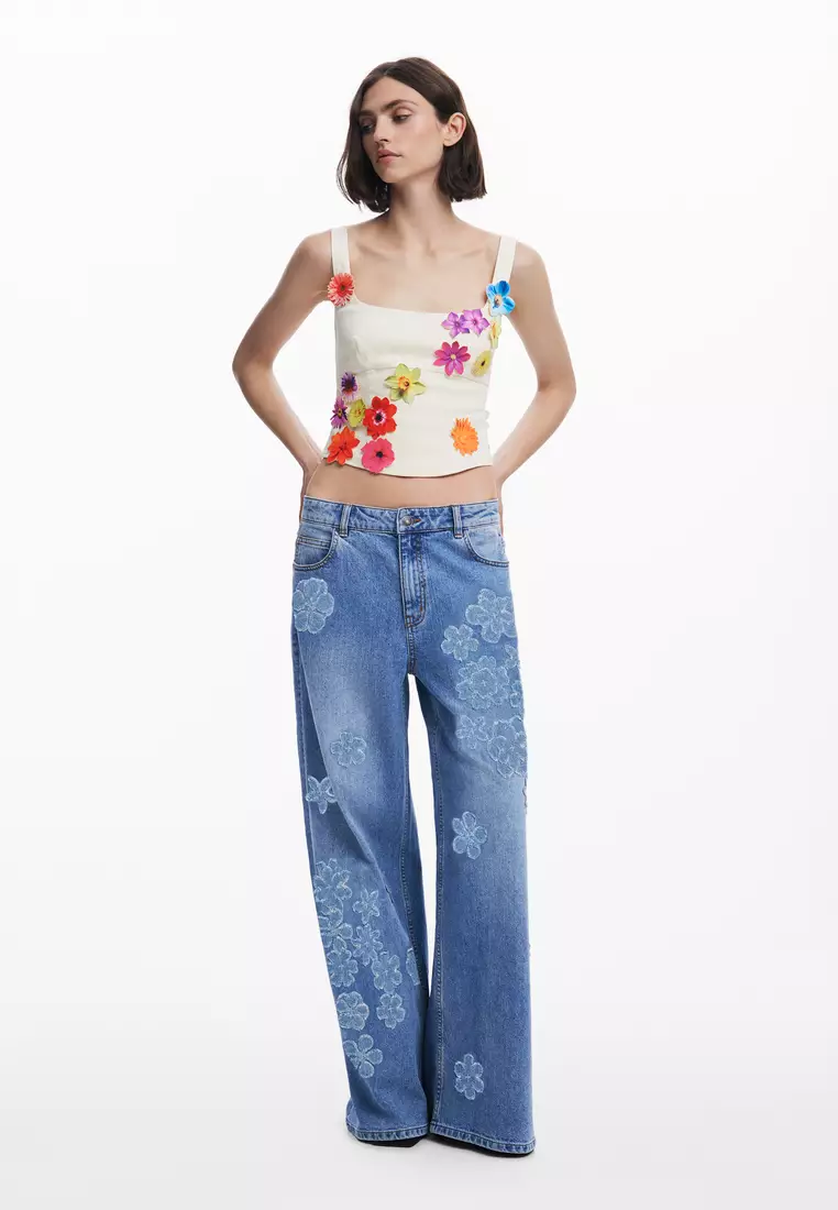 Tyler McGillivary floral corset blouse