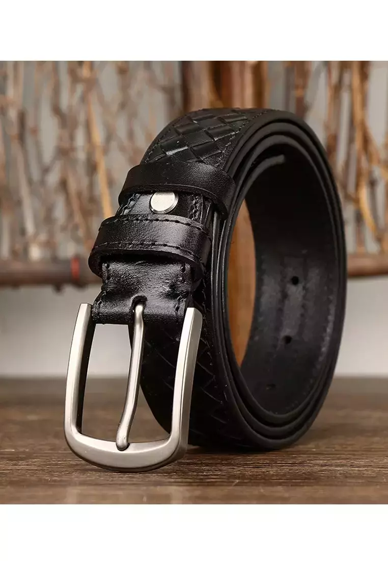 Vintage Woven Cowhide Belt
