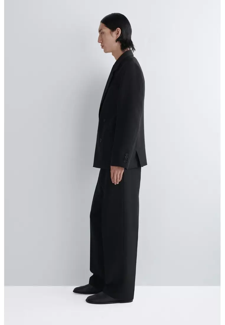 UNSTRUCTURED WOOL-BLEND BLAZER