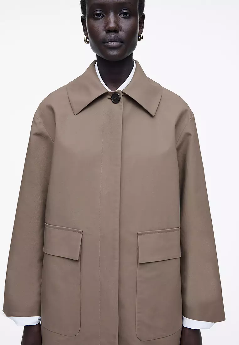 COLLARED COTTON CAR JACKET 襟付きコットンカージャケット｜COS