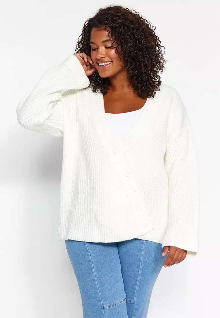 Plus size deals cream cardigan