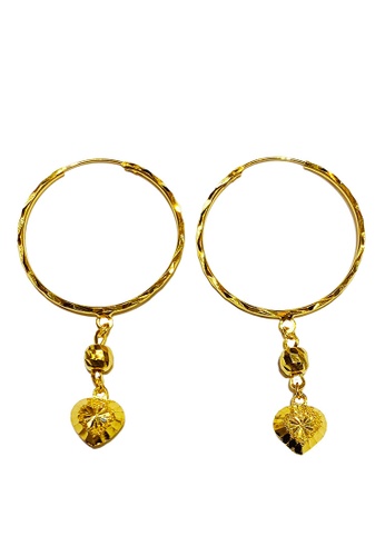 Buy Litz Litz 916 22k Gold Earrings Lge0101 1 70g Online Zalora Malaysia