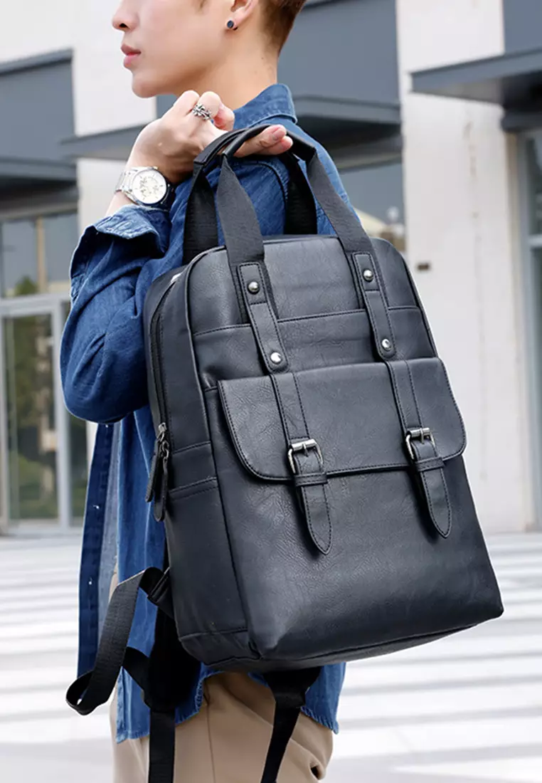 designer leather backpack travel FADEON Laptop for Women, Vegan 15.6 inch Computer bag On Backpack is the latest in our travel bag collection and has taken the world by storm by carrying up to 5 pairs of shoes Black Luxury Quilted Italian Garda
