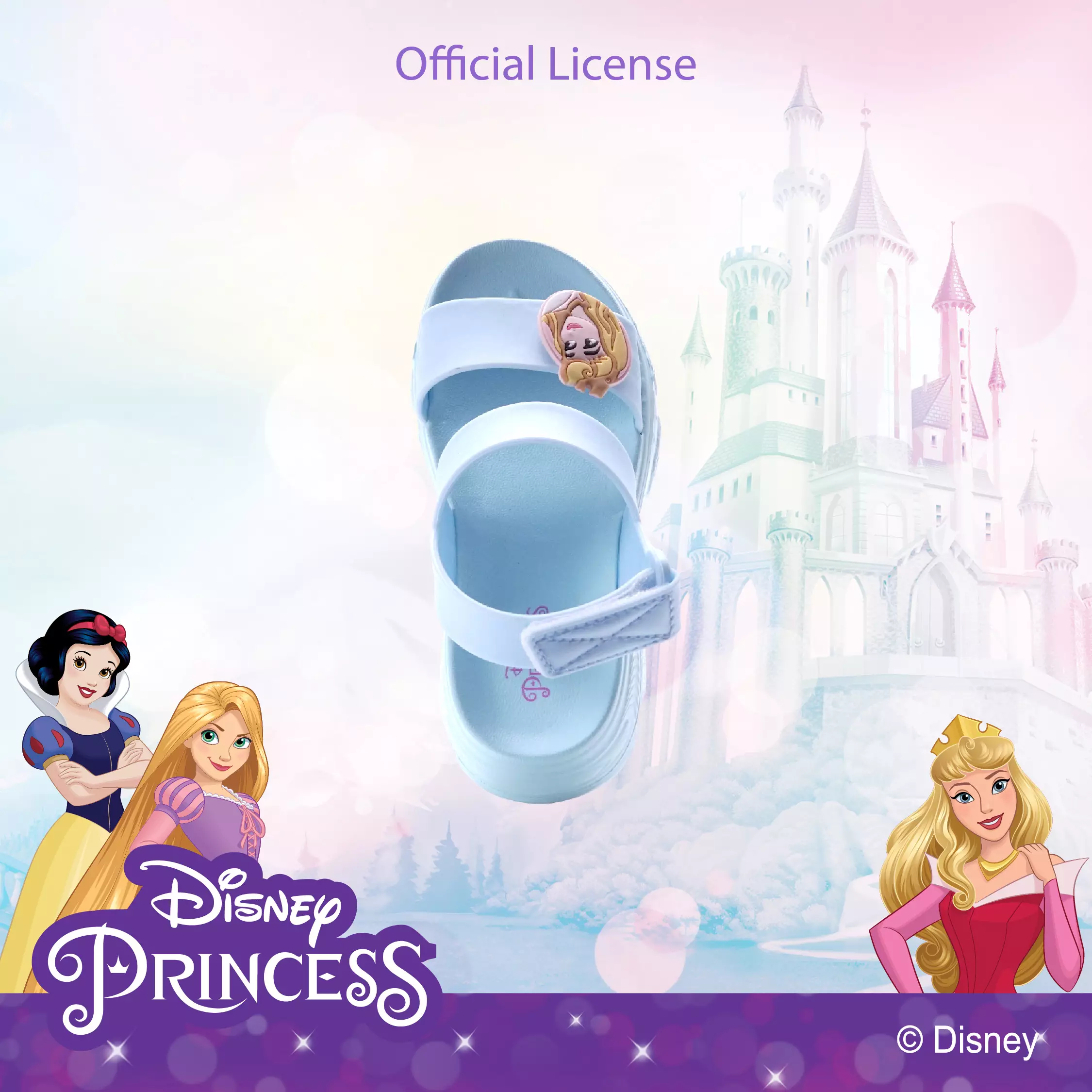 PRINCESS - SANDAL WANITA ANAK KIDS full karet CH830124WK - BIRU AQUA