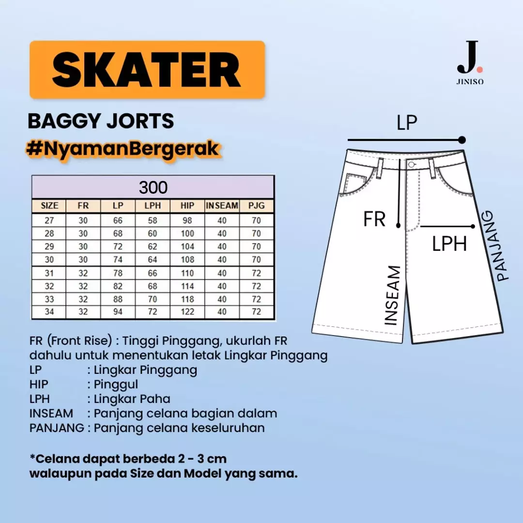 Jorts Baggy Short Jeans 300 SKATER