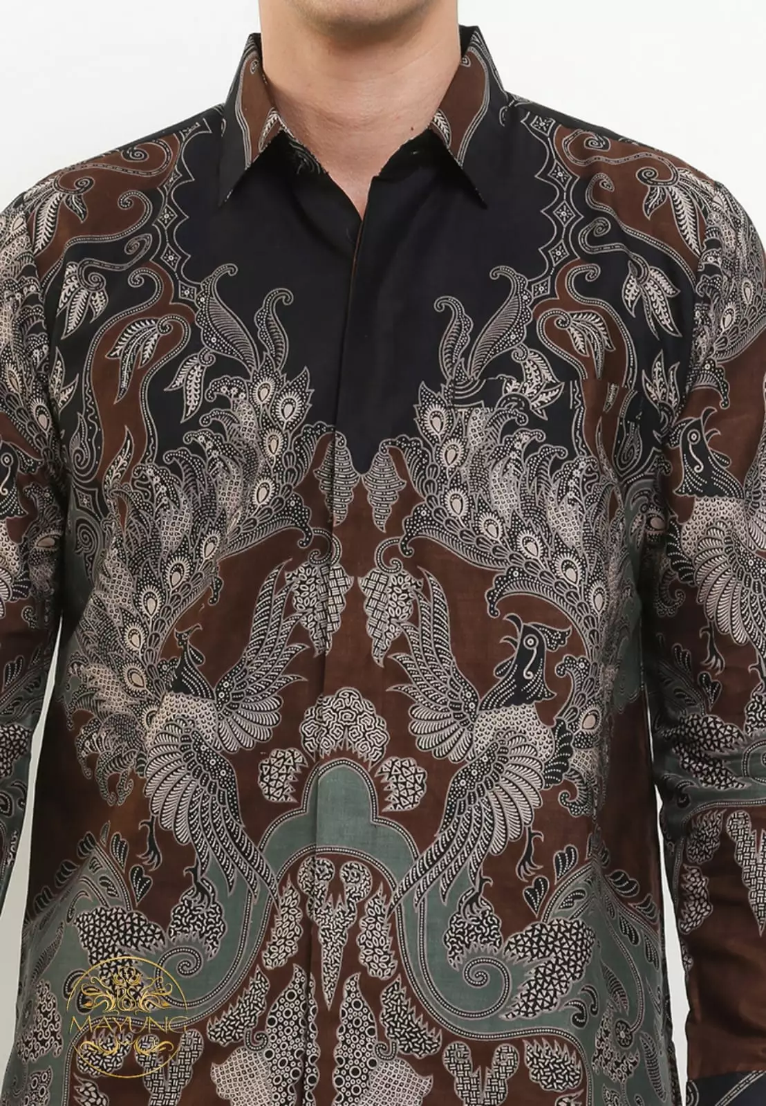 Narayana Kemeja Batik Pria Premium Slimfit Modern Lengan Panjang