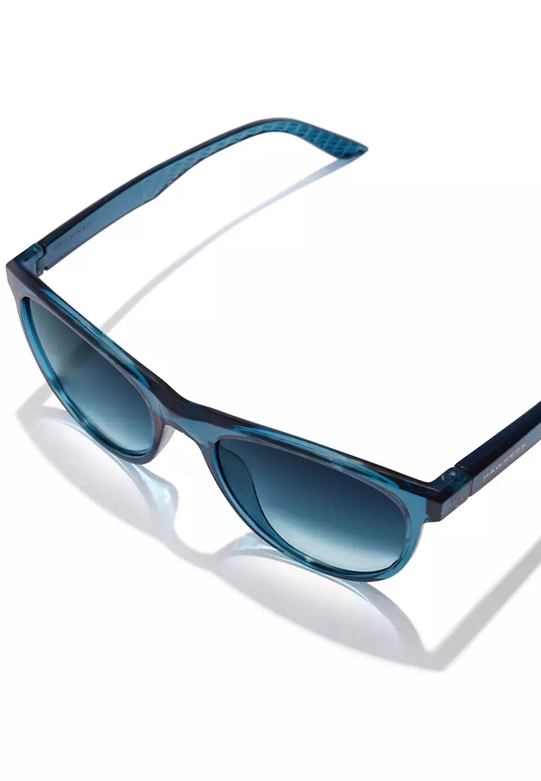 HAWKERS Navy Blue Indigo Trail Sunglasses For Men And Women, Unisex. Official Product Designed In Spain
