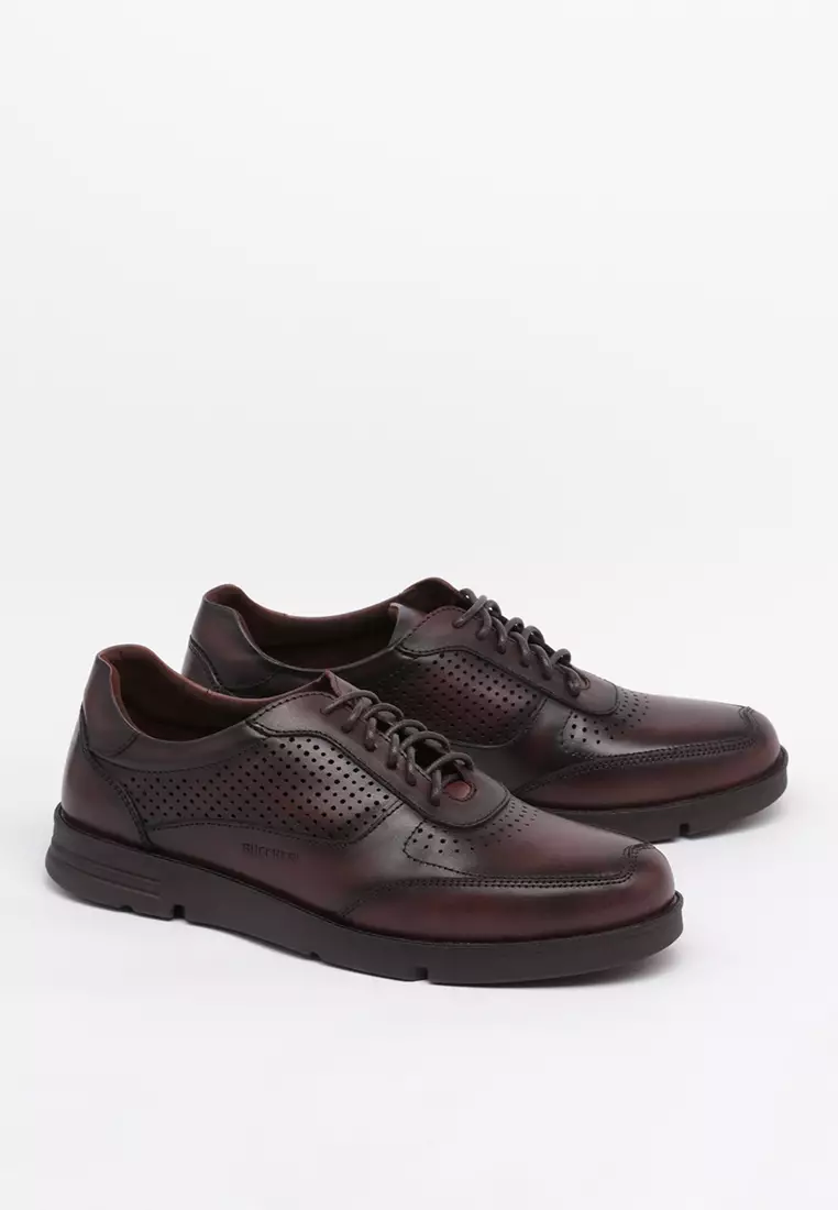 Buccheri Alfonso Lace Up Pria Cokelat Tua