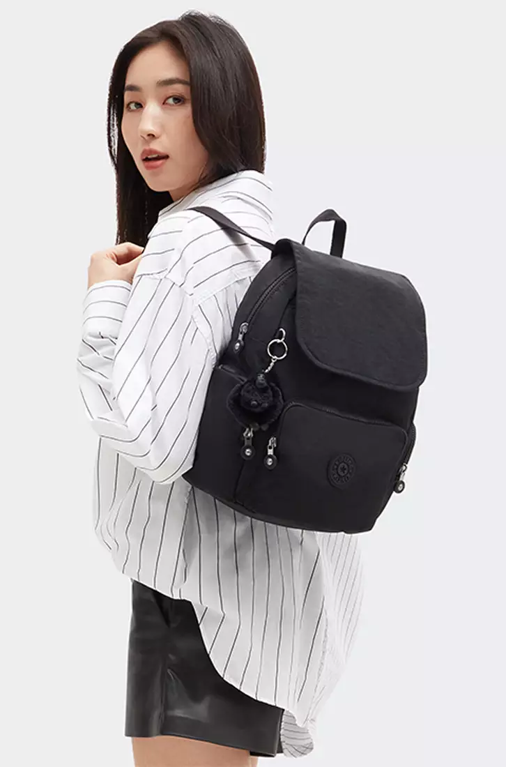 CITY ZIP S Black Noir Backpack