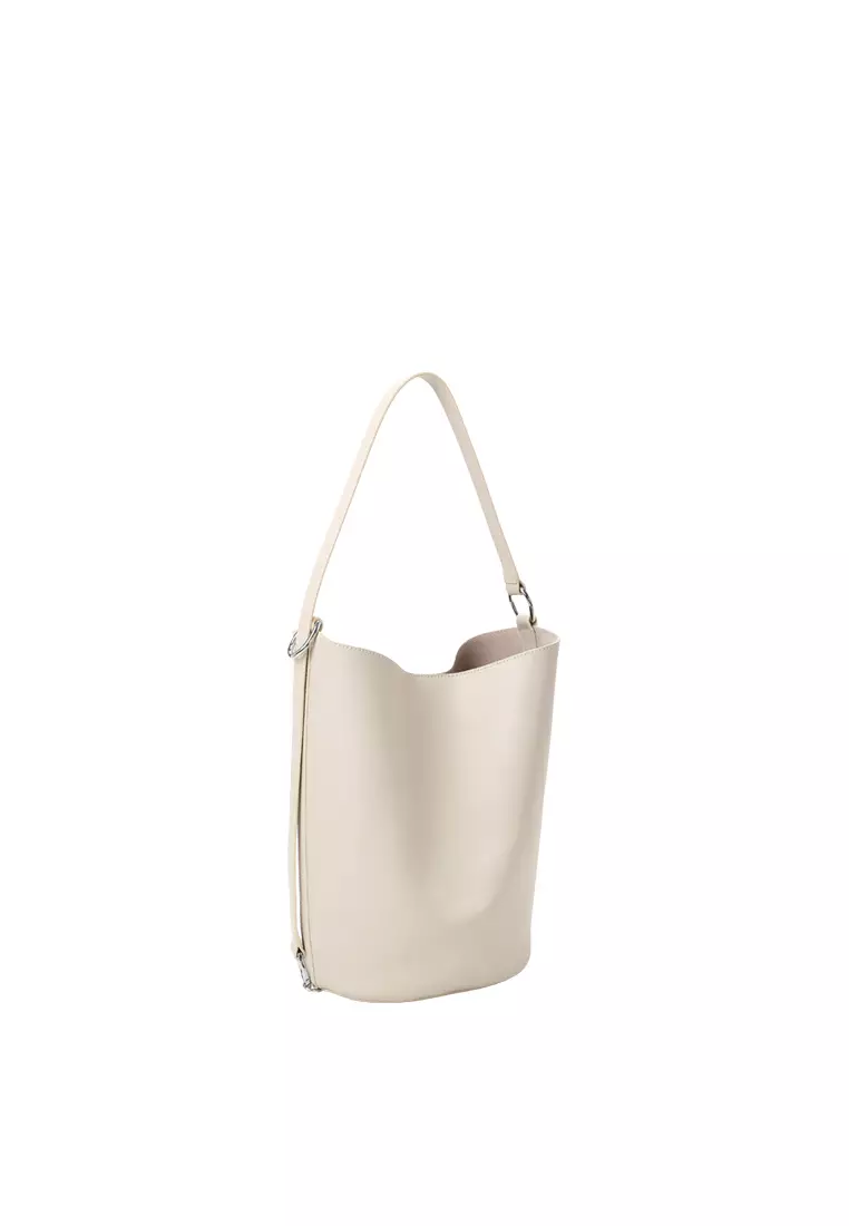 VERA Demi 水桶單肩袋 - 奶油米白色