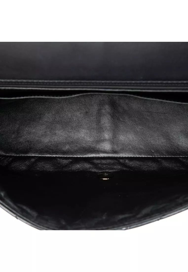 Pre-Loved Chanel Jumbo Classic Chevron Patent Single Flap