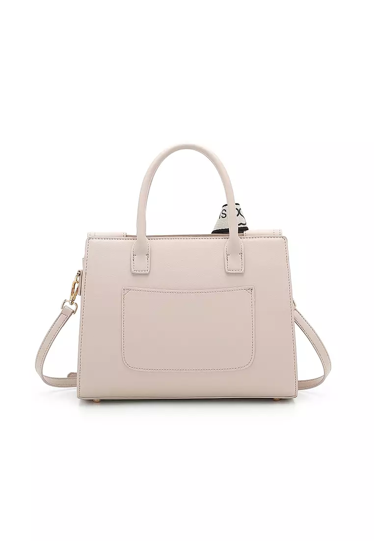 Women's Top Handle Bag / Sling Bag / Crossbody Bag (Tas Selempang / Tas Tangan) - Krem