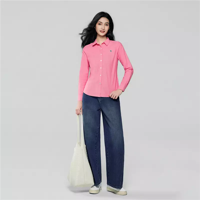 Giordano Women's Cotton Oxford Shirt 0534607380