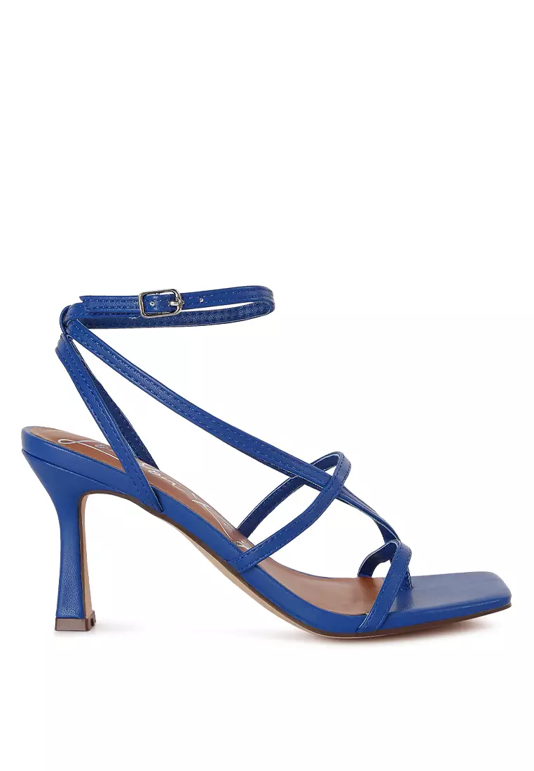 Purple mid heel sandals clearance