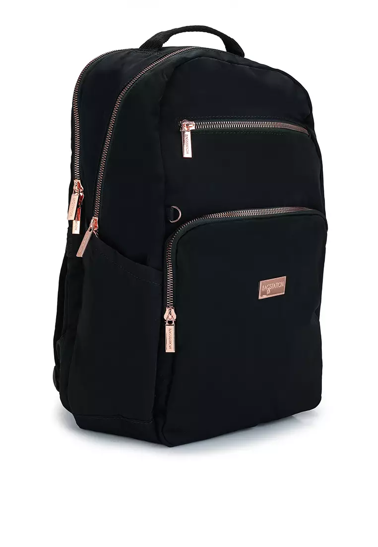 Rose Gold Series Crinkle Nylon Backpack