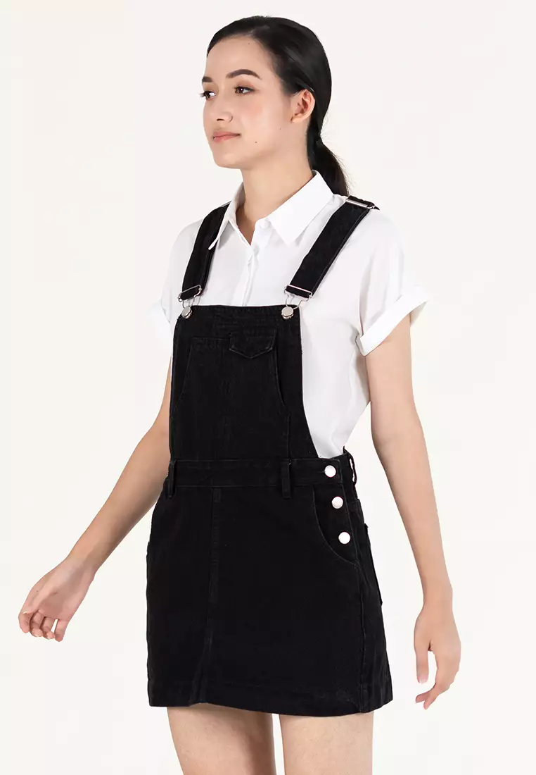 Suspenders shop mini dress