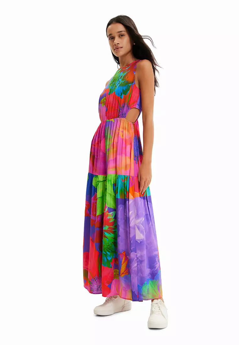 Desigual Women's Woman Woven Dress Sleeveless Jacket Desigual Women's Sleeveless Woven Dress - Bohemian Style Summer Dress Desigual Dresses