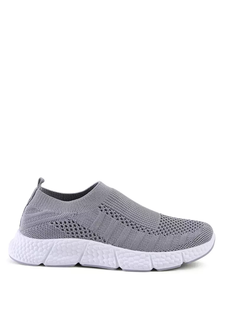 Discount on London Rag  shoes - SKU: Kids Chunky Grey Knitted Sneakers