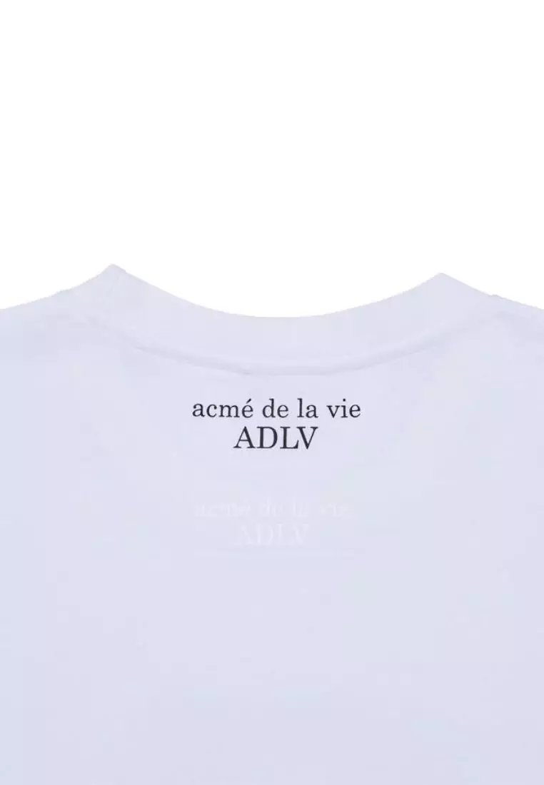 Metal Line Bear Short Sleeve T-Shirt - White