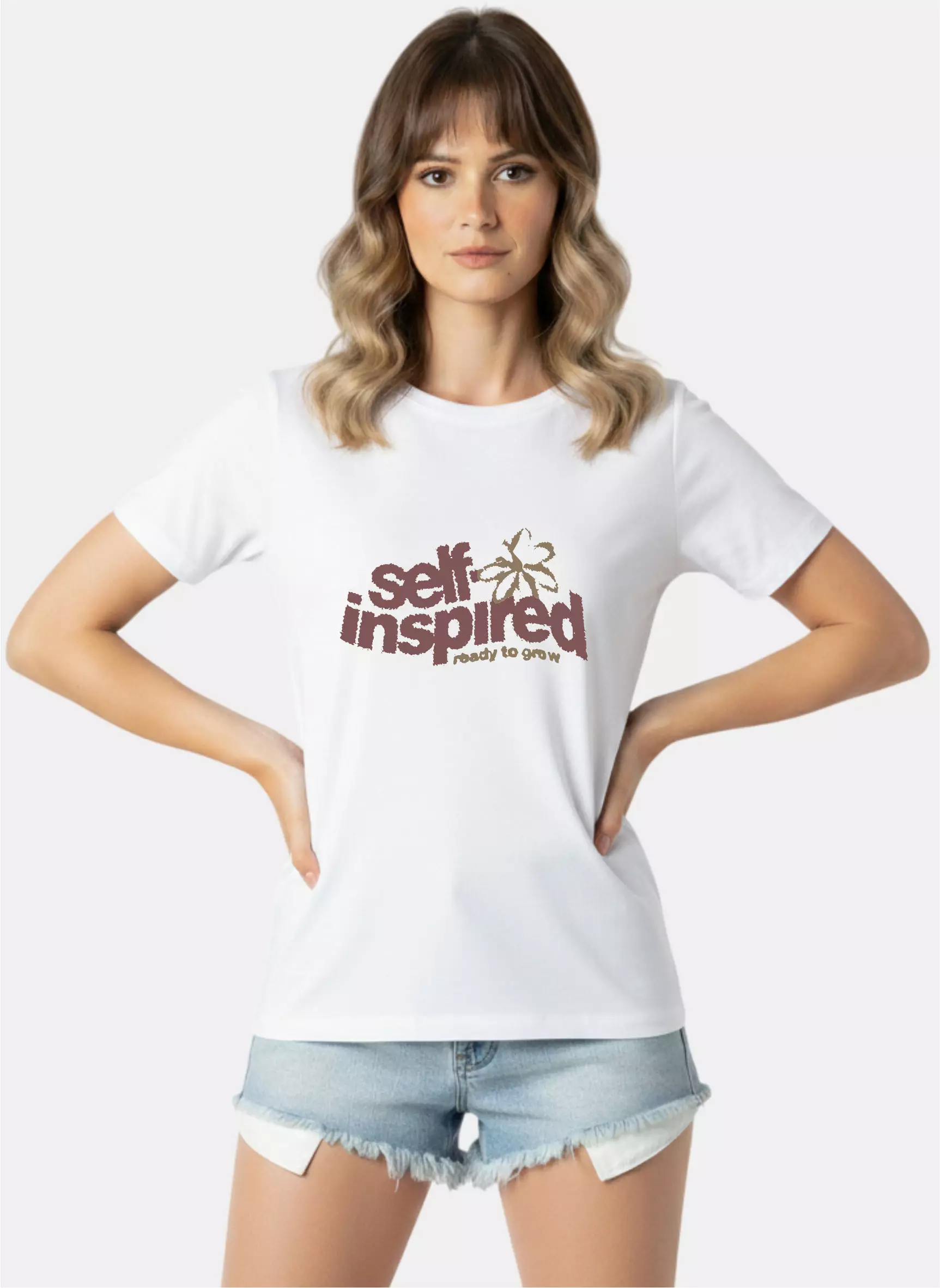 TONIQUE Kaos Wanita 24S Katun Combed Grafis Reguler Fit Putih Tshirt POISE Cotton Combed 24S Graphic Tshirt Regular Fit White Tshirt