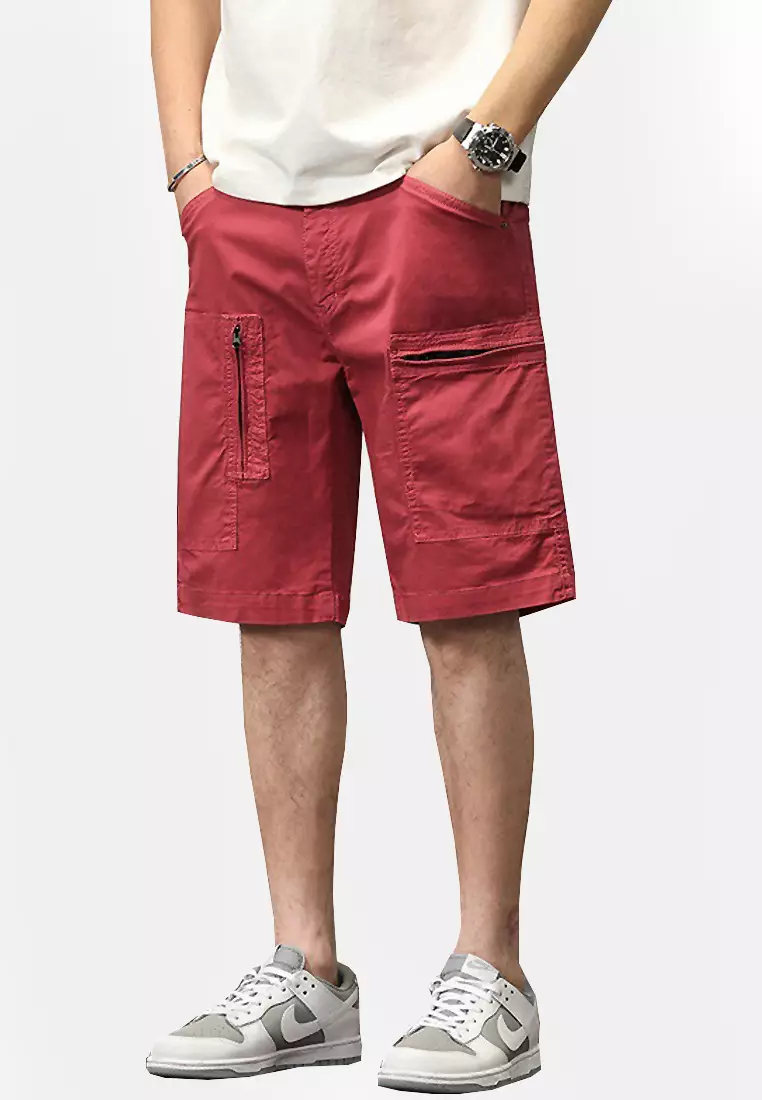 Red clearance combat shorts