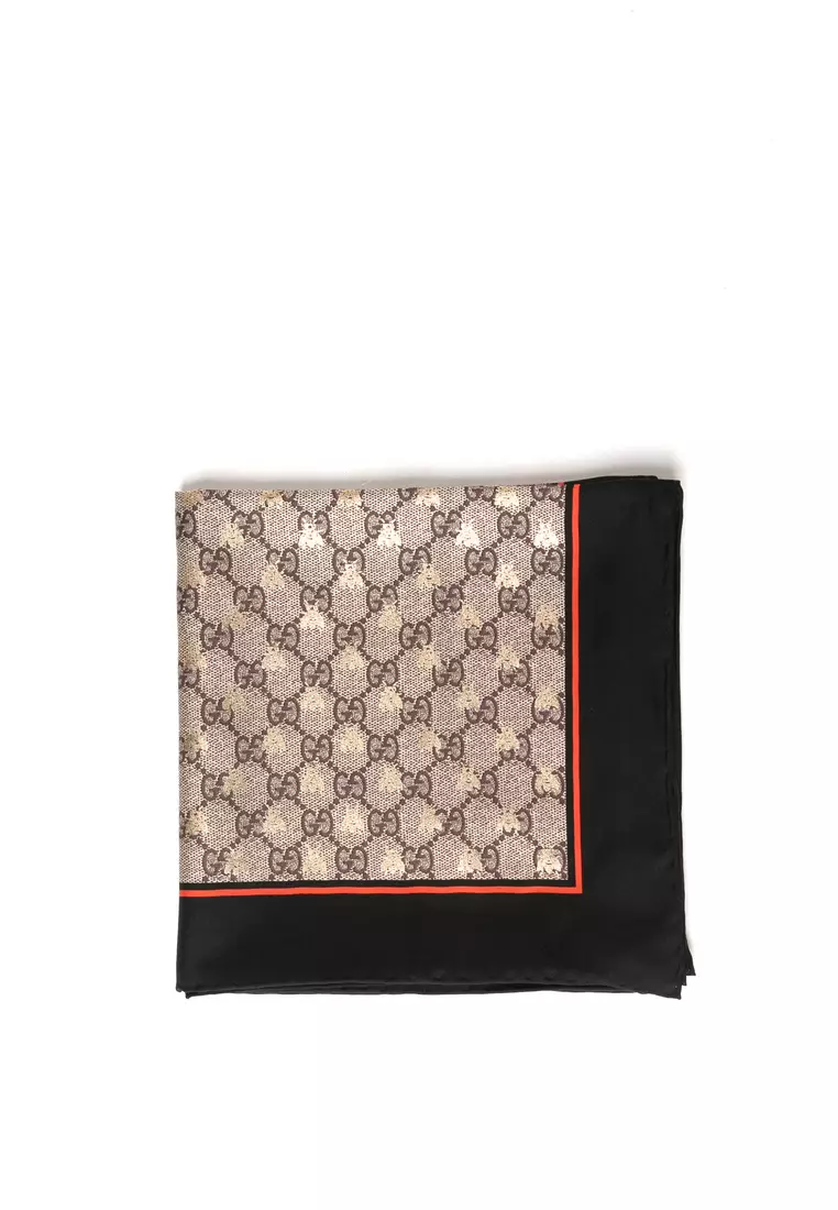 Buy Gucci Gg Bees Silk Scarf 2023 Online ZALORA Singapore