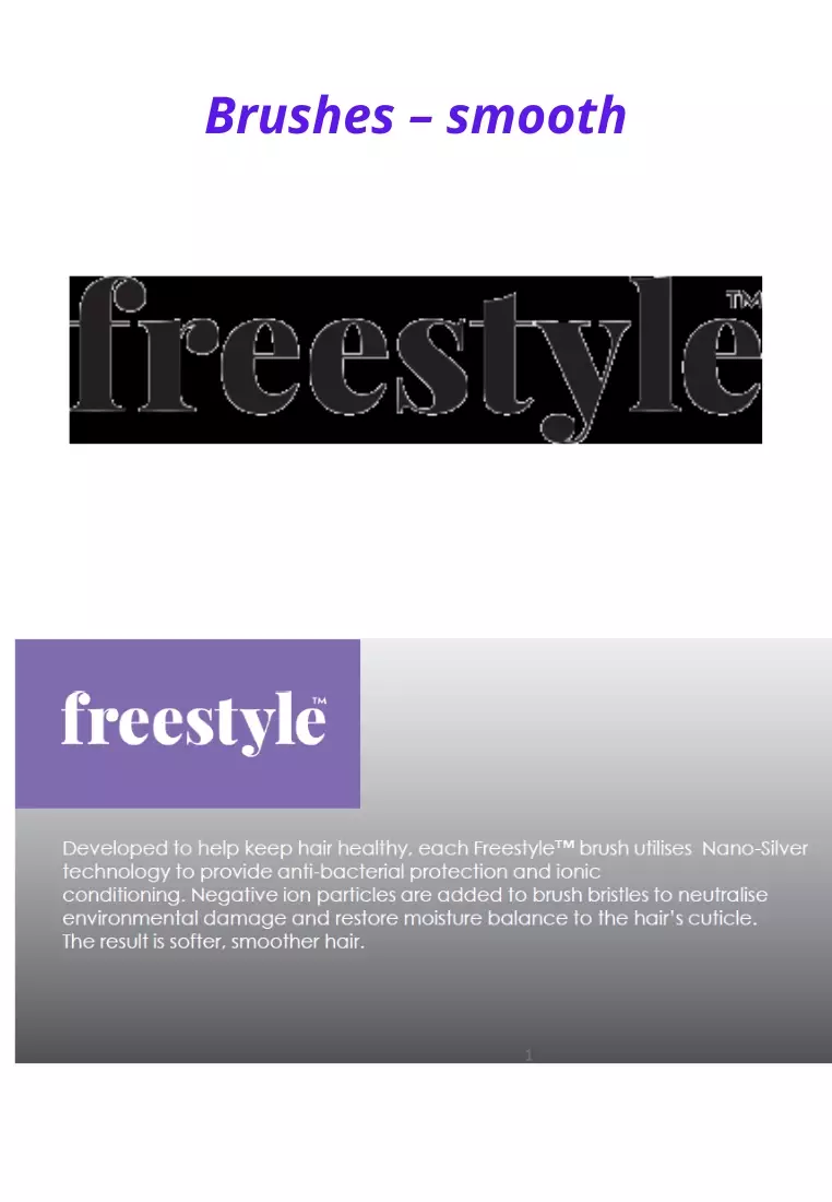 Freestyle Smooth Brush Paddle Cushion [FS431]
