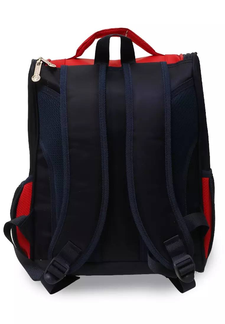 Alessio Tas Ransel Anak Pria Anti Air Childrens Backpack Many Space Material Nylon ORIGINAL - Red