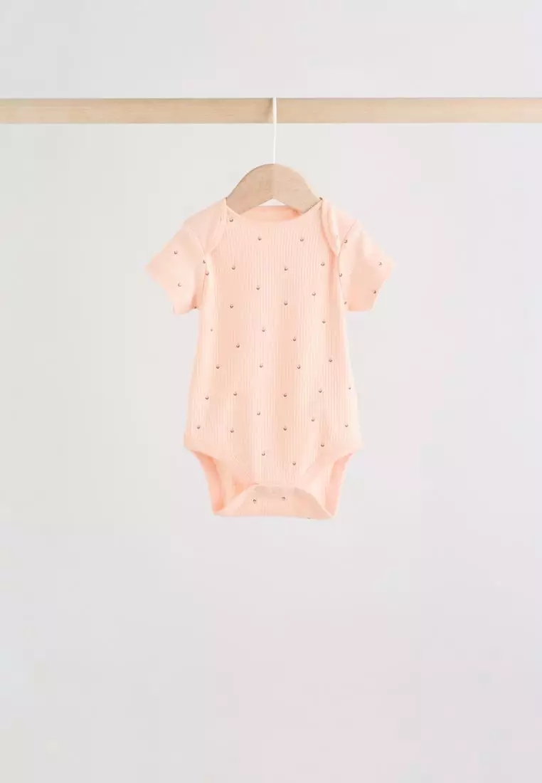 Baby Short Sleeve Bodysuits 5 Pack