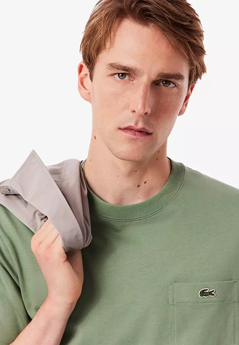 Cotton T-shirt with Breast Pocket