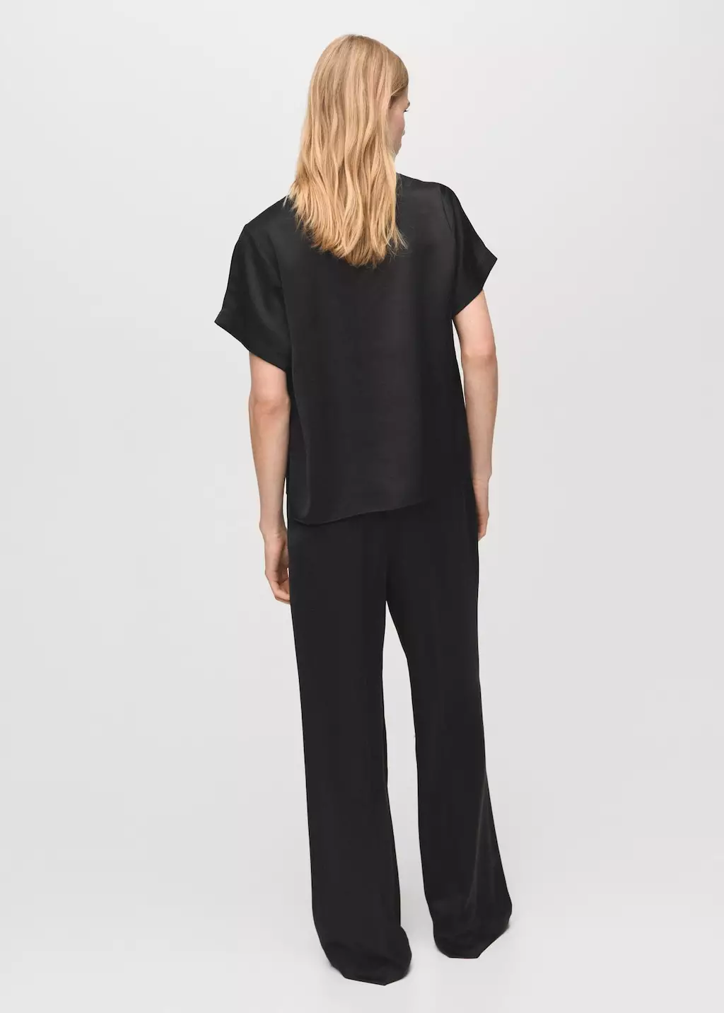 Celana straight satin