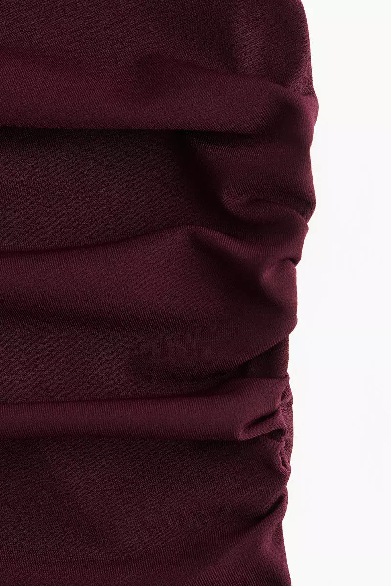 Draped jersey top