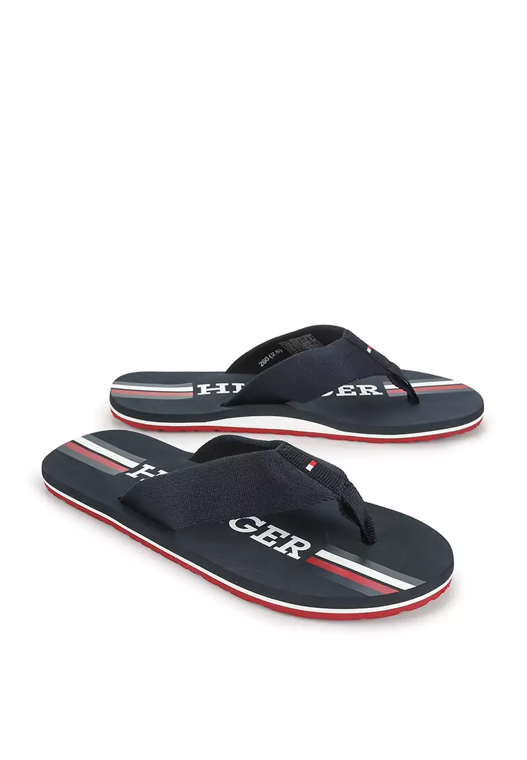 Buy Tommy Hilfiger Flag Beach Sandals Online | ZALORA