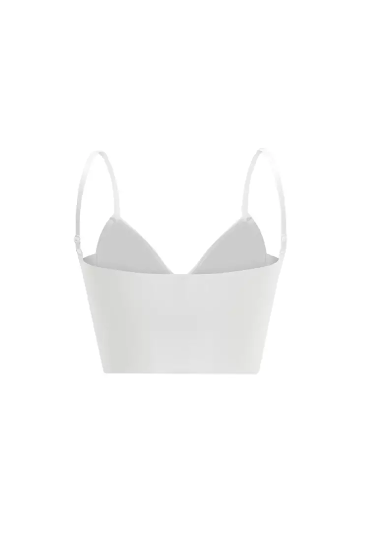 Premium Rhea Corset Top Bralette Top in White