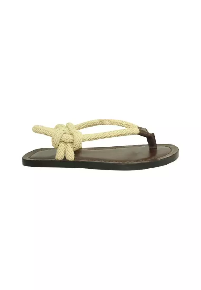 Saint laurent new arrivals rope sandals