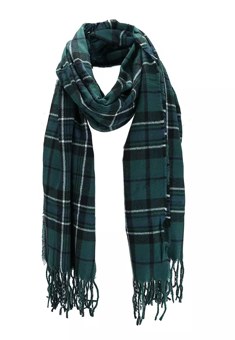 Cheap hot sale tartan scarf