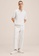 MANGO Man white Textured Cotton Polo Shirt E636CAADEEDE32GS_4