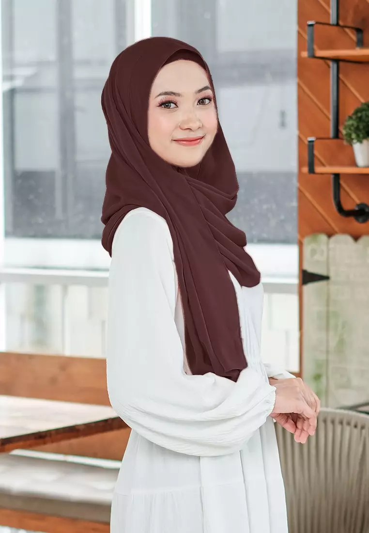 HIJAB INSTAN SHEILA - DARK BROWN
