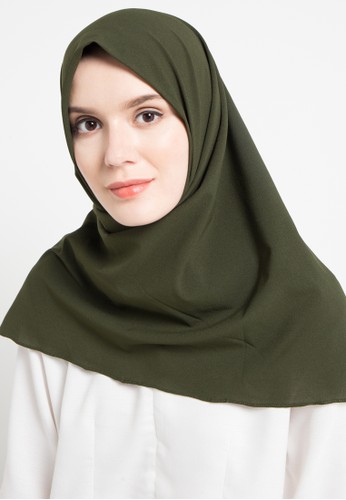 Gamis Hijau Army Cocok Dengan Jilbab Warna Apa - Gambar Islami