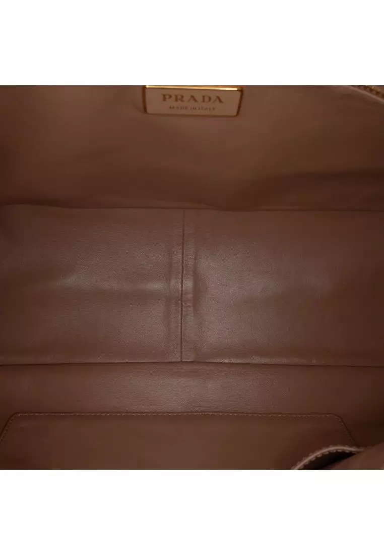 Pre-Loved Prada Large Leather Aimee Shoulder Bag