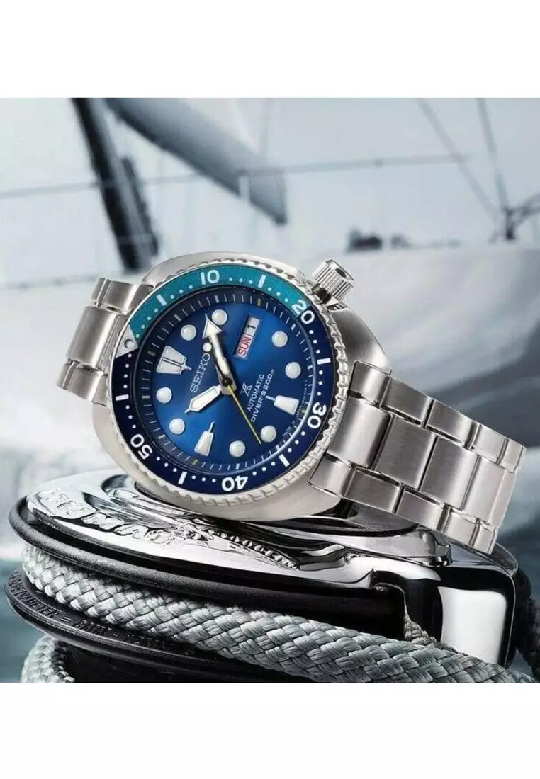Seiko men's prospex stainless automatic diver watch on sale