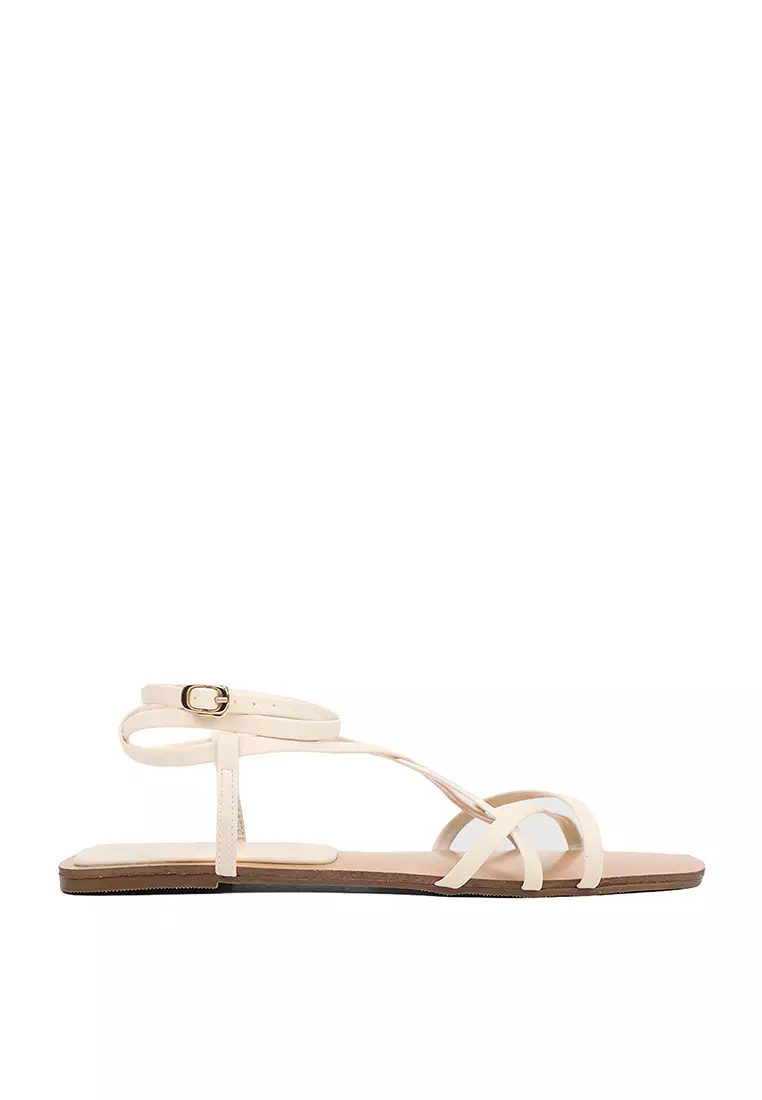 White hotsell strappy espadrilles