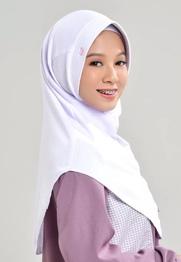 Rabbani - Kerudung Sekolah Instan Neo Karimun White