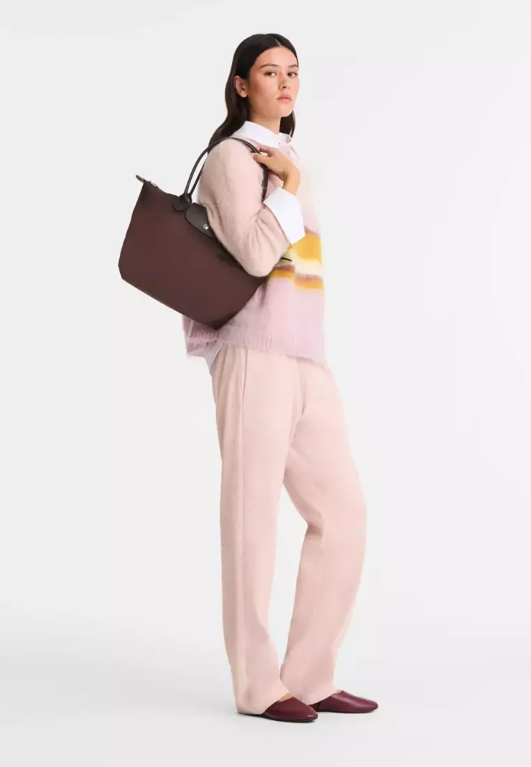 Longchamp Le Pliage Green M Tote bag Mocha