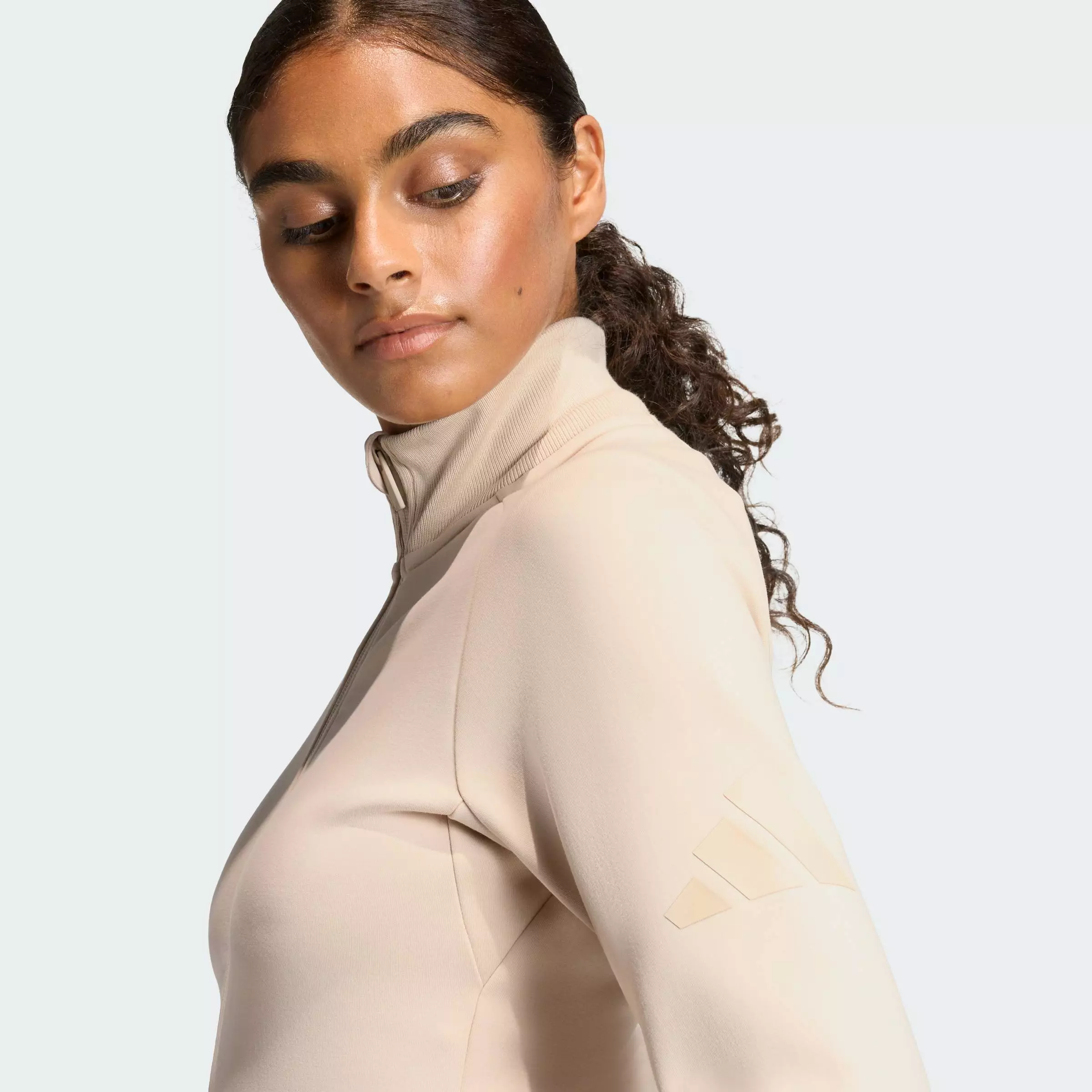 Lifestyle SOFT LUX SLIM TRACK TOP Women Beige KE9143