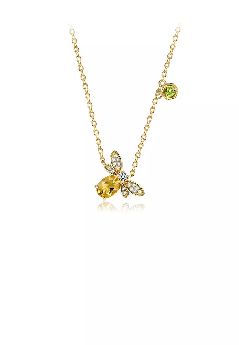 Cute sales bee necklace