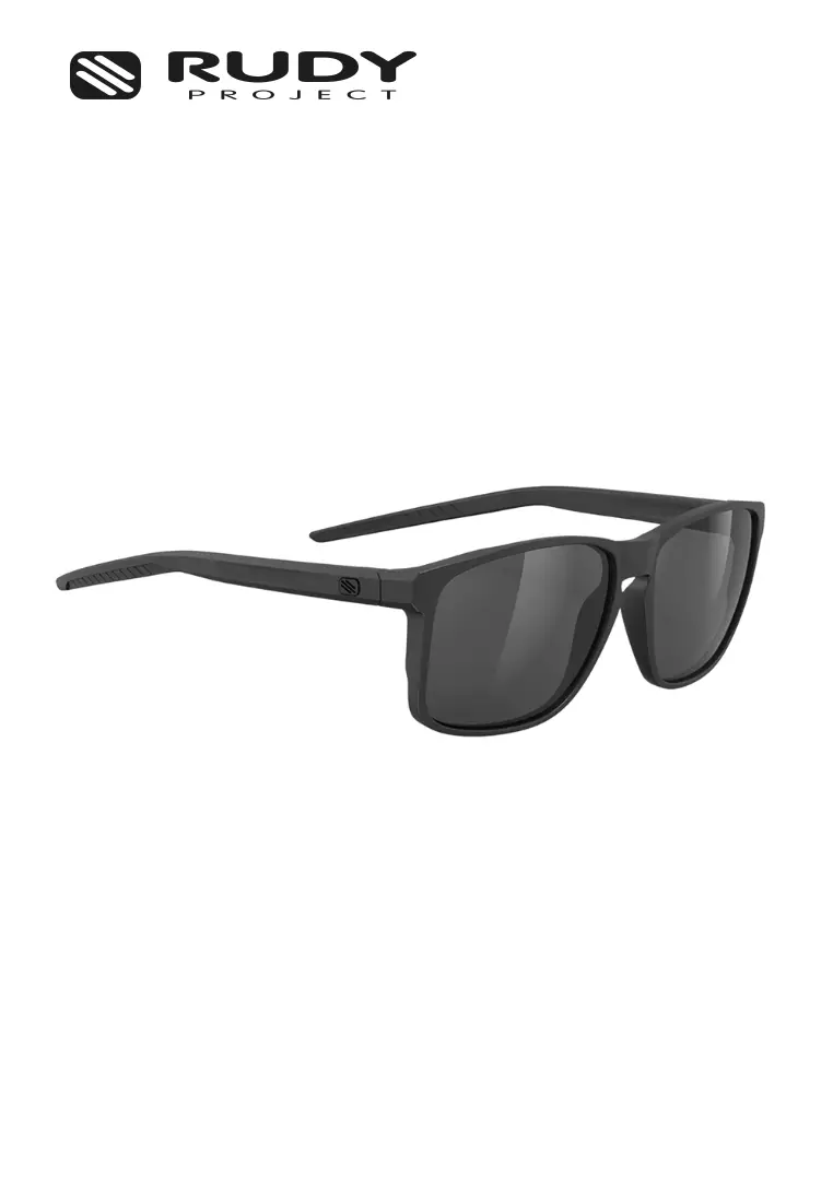 Overlap Eyewear in Black Matte - Smoke Black Lens