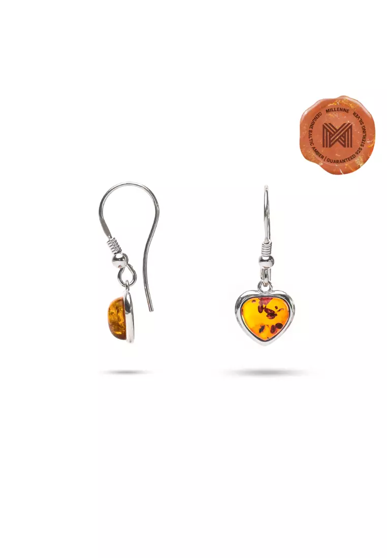Genuine amber cheap earrings