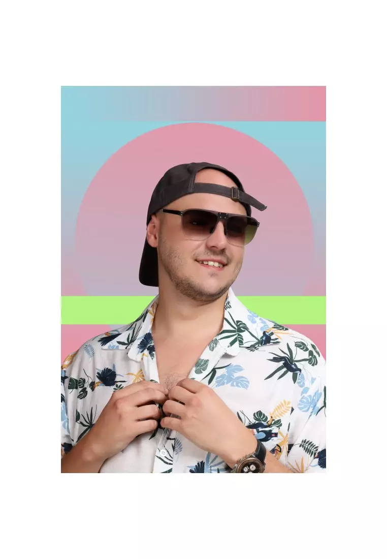 超輕極薄‧摺疊式太陽眼鏡 ROAV Oxygen O004 PAPER Matte Black / Silver Mirror 13.61