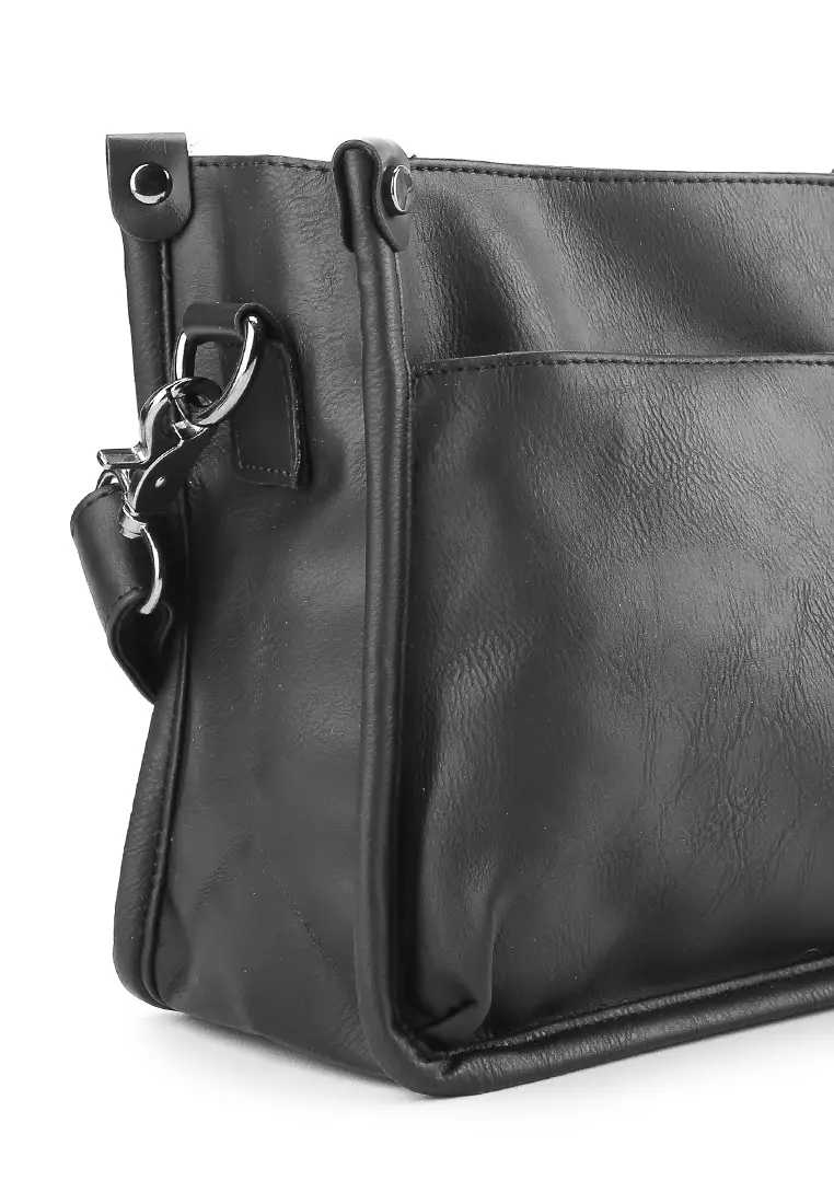 Distressed Leather Essential Crossbody Bag